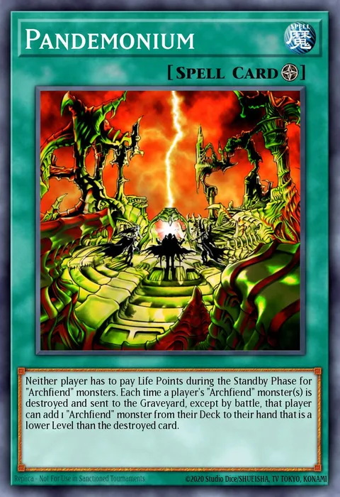 Pandemonium, card GLD1-EN037 from Gold Series