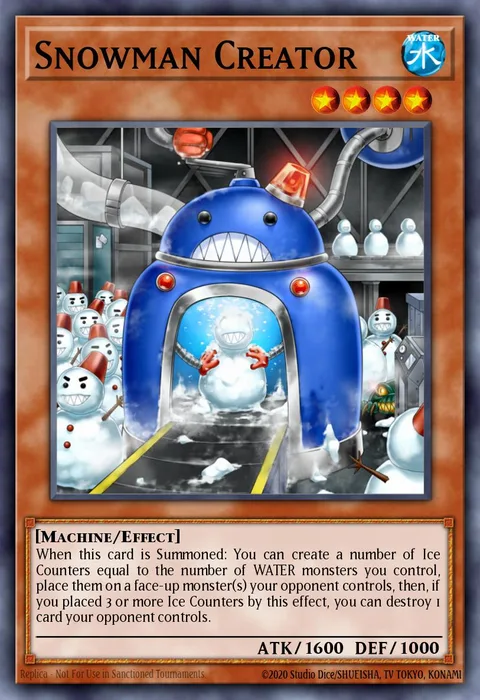 Snowman Creator, card ABYR-EN029 from Abyss Rising
