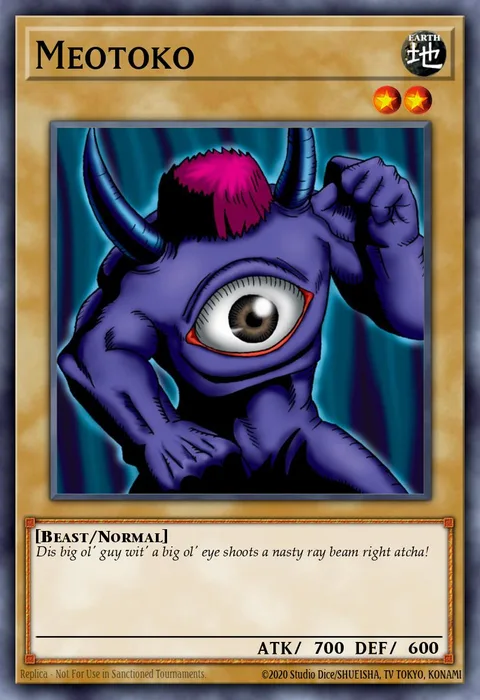 Meotoko, card LCJW-EN013 from Legendary Collection 4: Joey's World Mega Pack