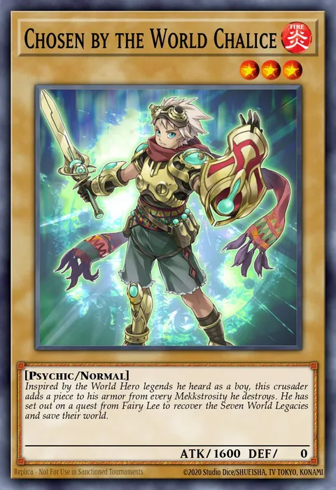 Chosen by the World Chalice, card MP18-EN045 from 2018 Mega-Tin Mega Pack