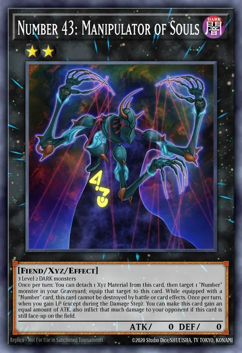 Number 43: Manipulator of Souls, card MP15-EN025 from 2015 Mega-Tin Mega Pack