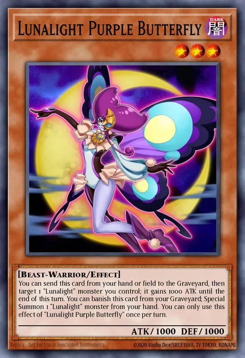 Lunalight Purple Butterfly, carte SHVI-EN009 de Shining Victories