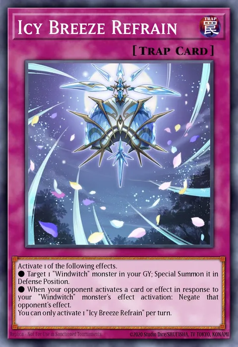 Icy Breeze Refrain, card BLVO-EN072 from Blazing Vortex