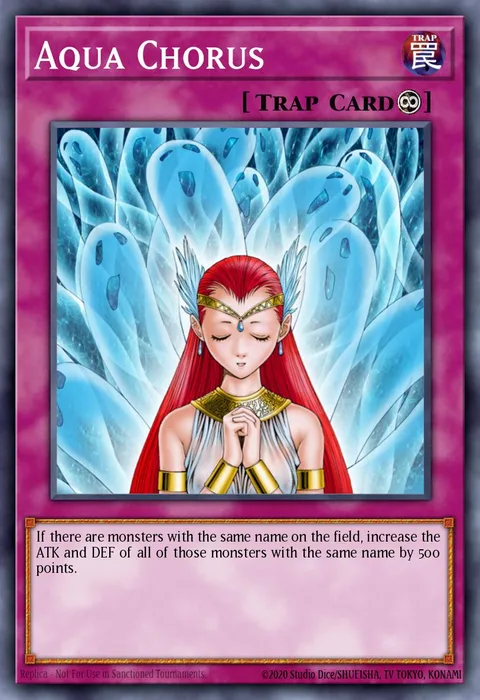 Aqua Chorus, card PCK-E002 from Yu-Gi-Oh! Power of Chaos: Kaiba the Revenge promotional cards