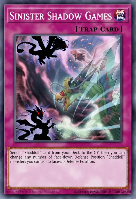 Sinister Shadow Games, card SDSH-EN035 from Structure Deck: Shaddoll Showdown