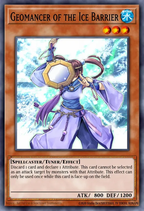 Geomancer of the Ice Barrier, card HA02-EN047 from Hidden Arsenal 2