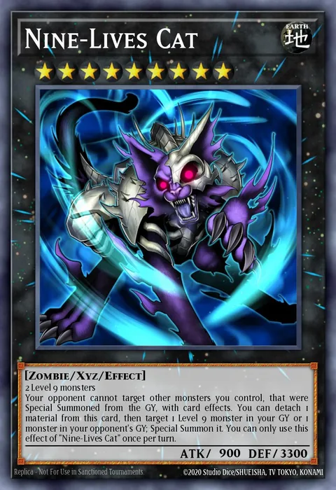 Nine-Lives Cat, card MP21-EN035 from 2021 Tin of Ancient Battles