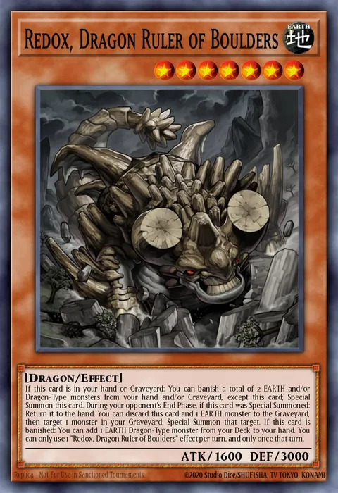Redox, Dragon Ruler of Boulders, carte BLMM-EN117 de Battles of Legend: Monster Mayhem