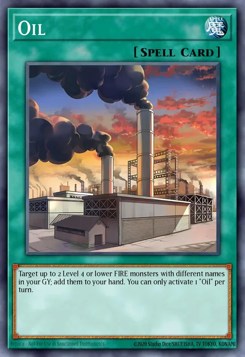 Oil, card BLTR-EN026 from Battles of Legend: Terminal Revenge