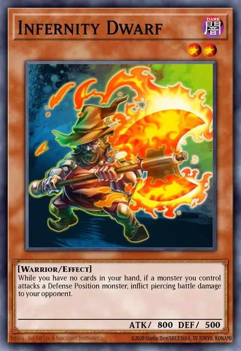 Infernity Dwarf, carte GLD3-EN028 de Gold Series 3