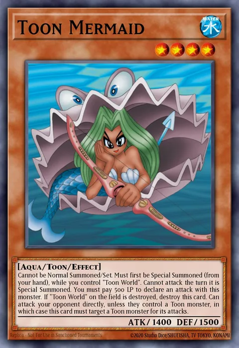 Toon Mermaid, card DLG1-EN064 from Dark Legends