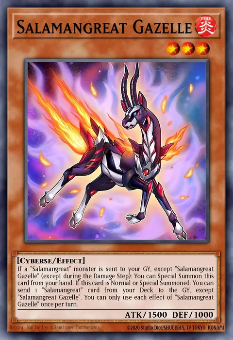 Salamangreat Gazelle, carte SDSB-EN003 de Structure Deck: Soulburner