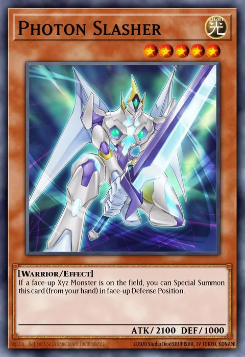 Photon Slasher, card ZTIN-EN008 from Zexal Collection Tin