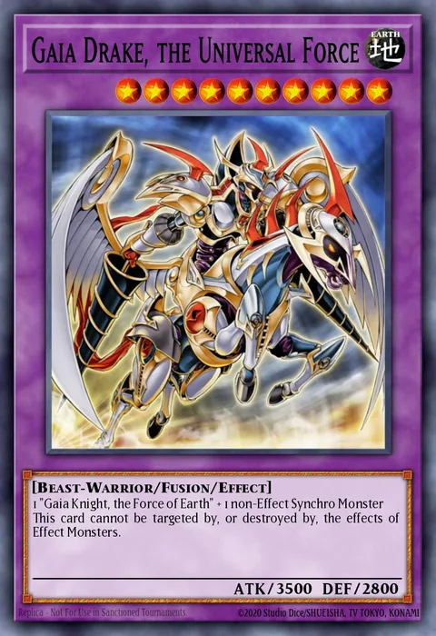 Gaia Drake, the Universal Force, carte STBL-EN039 de Starstrike Blast