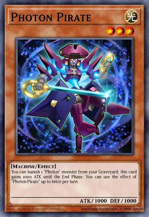 Photon Pirate, card ZTIN-EN006 from Zexal Collection Tin