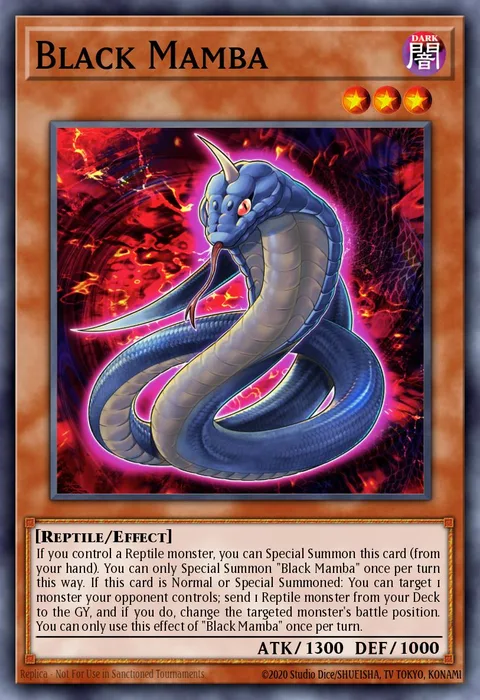 Black Mamba, carte BLMR-EN019 de Battles of Legend: Monstrous Revenge