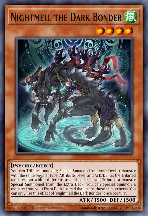 Nightmell the Dark Bonder, card POTE-EN038 from Power of the Elements