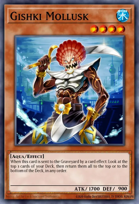 Gishki Mollusk, card HA06-EN042 from Hidden Arsenal 6: Omega Xyz