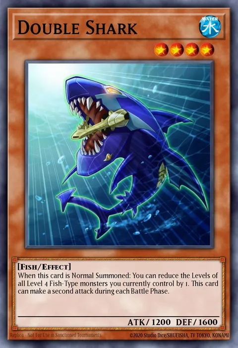 Double Shark, card CBLZ-EN010 from Cosmo Blazer