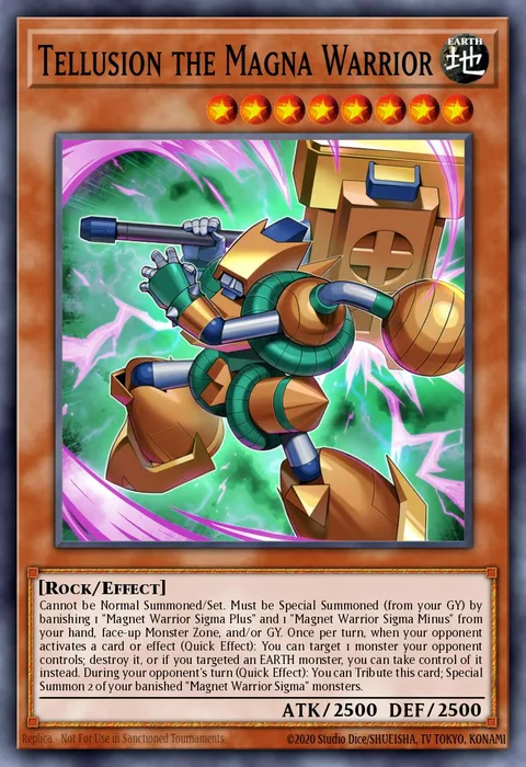 Tellusion the Magna Warrior, carte BPRO-EN004 de Burst Protocol