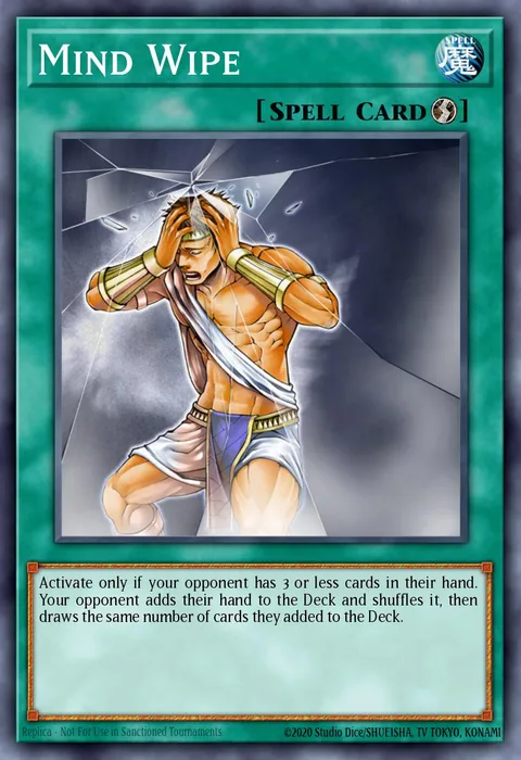 Mind Wipe, card DR3-EN039 from Dark Revelation Volume 3