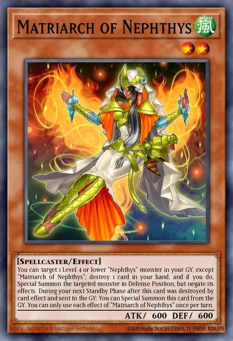Matriarch of Nephthys, carte HISU-EN001 de Hidden Summoners