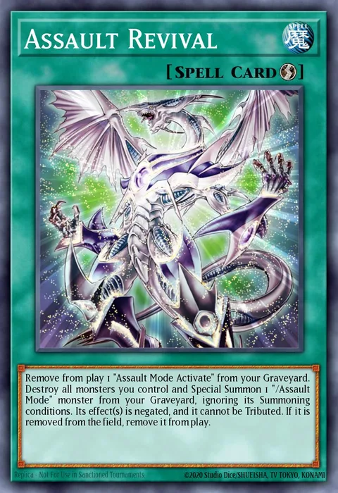 Assault Revival, card CRMS-EN053 from Crimson Crisis
