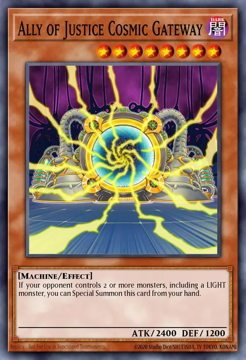 Ally of Justice Cosmic Gateway, carte HA02-EN022 de Hidden Arsenal 2