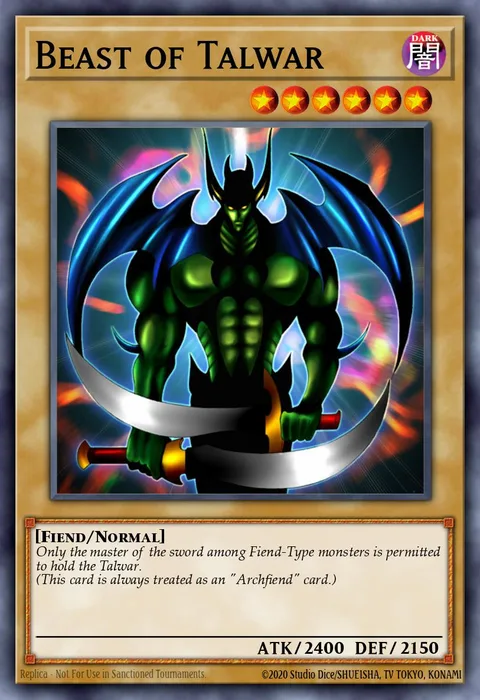 Beast of Talwar, card YS15-END01 from 2-Player Starter Deck: Yuya & Declan