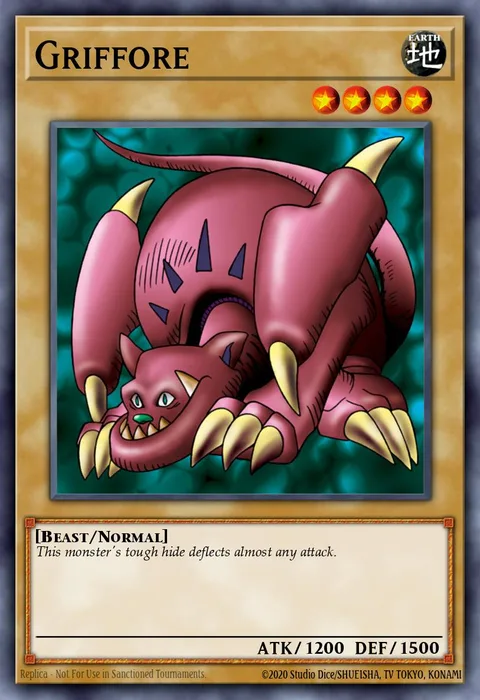 Griffore, carte YGLD-ENA13 de Yugi's Legendary Decks