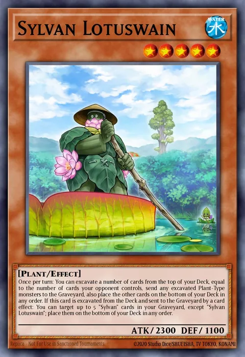 Sylvan Lotuswain, card MP15-EN015 from 2015 Mega-Tin Mega Pack
