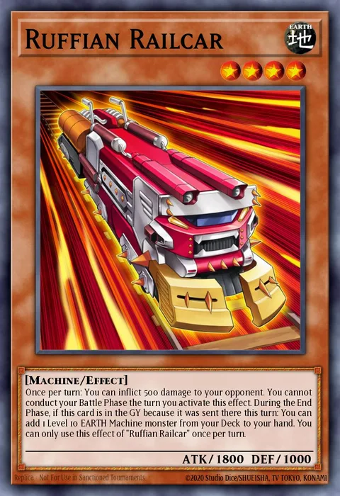 Ruffian Railcar, carte LED4-EN042 de Legendary Duelists: Sisters of the Rose