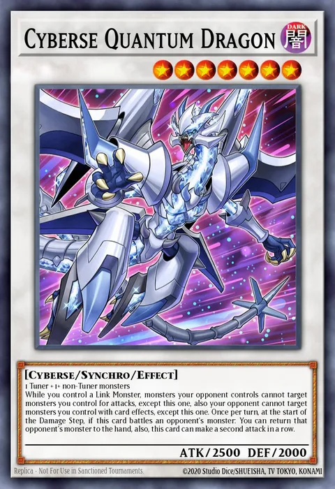 Cyberse Quantum Dragon, card SAST-EN038 from Savage Strike