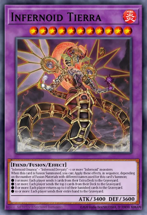 Infernoid Tierra, card CORE-EN049 from Clash of Rebellions