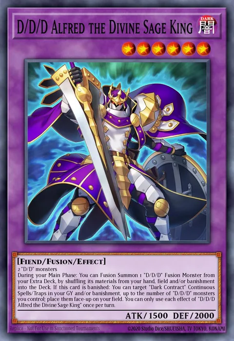 D/D/D Alfred the Divine Sage King, card BPRO-EN033 from Burst Protocol