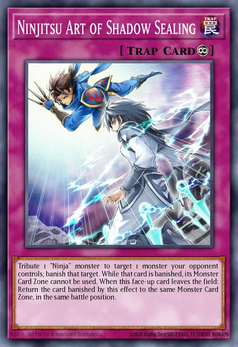 Ninjitsu Art of Shadow Sealing, carte REDU-EN089 de Return of the Duelist