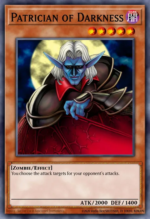 Patrician of Darkness, card LOD-EN058 from Legacy of Darkness