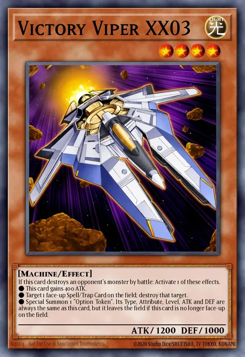 Victory Viper XX03, card EOJ-EN011 from Enemy of Justice