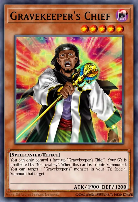 Gravekeeper's Chief, card SDMA-EN011 from Structure Deck: Marik (TCG)