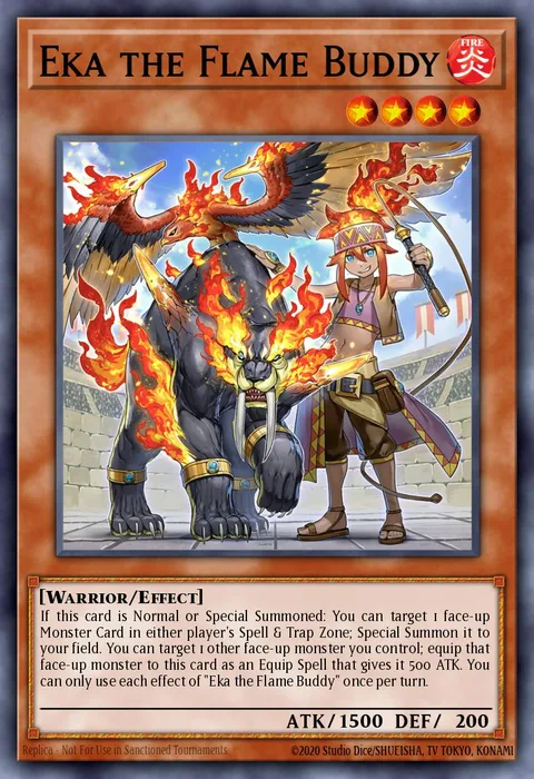 Eka the Flame Buddy, card MP23-EN130 from 25th Anniversary Tin: Dueling Heroes Mega Pack