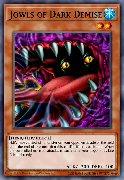 Jowls of Dark Demise, card DB2-EN212 from Dark Beginning 2