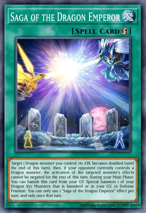 Saga of the Dragon Emperor, card MAZE-EN023 from Maze of Memories