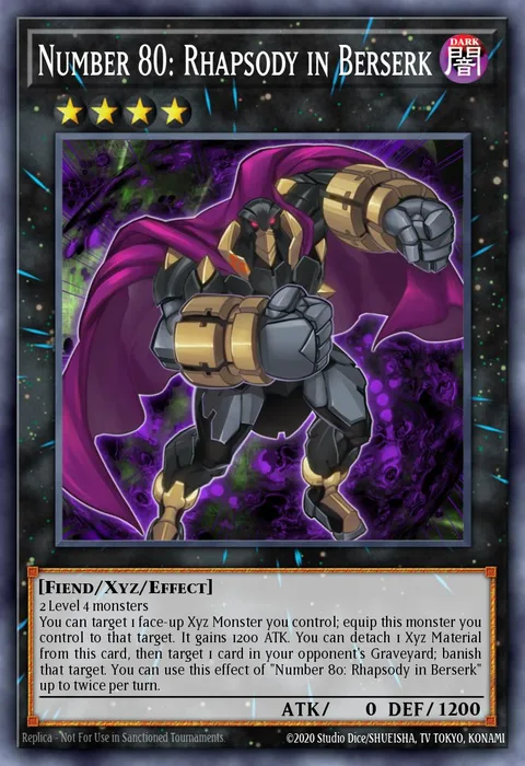 Number 80: Rhapsody in Berserk, carte PRIO-EN045 de Primal Origin