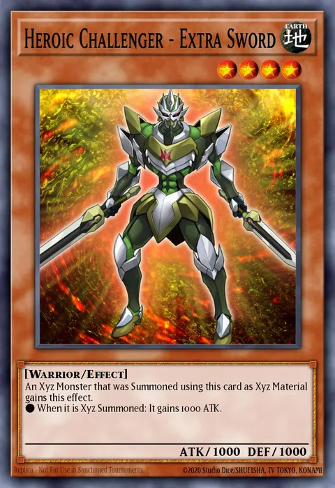 Heroic Challenger - Extra Sword, card ABYR-EN008 from Abyss Rising