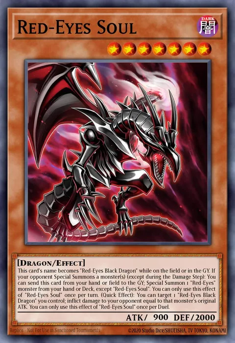 Red-Eyes Soul, card MAZE-EN012 from Maze of Memories