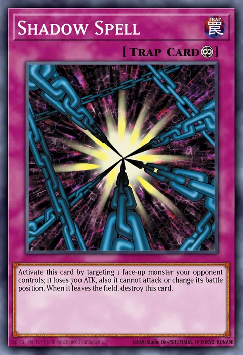 Shadow Spell, carte YS14-EN035 de Super Starter: Space-Time Showdown