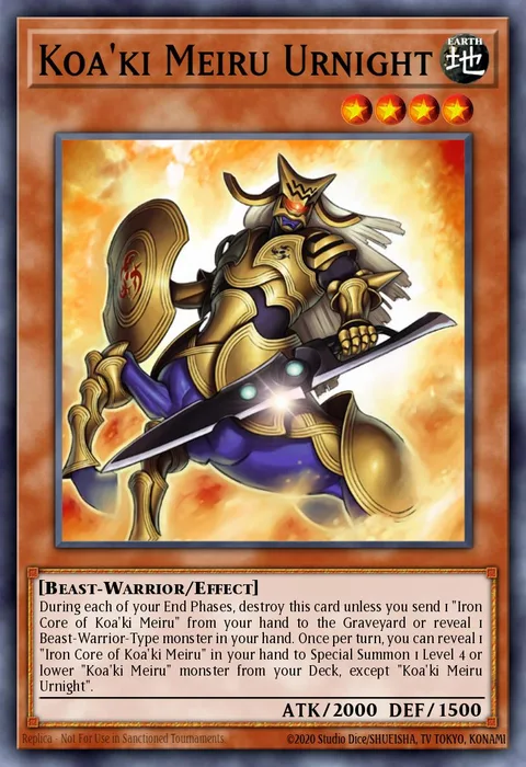 Koa'ki Meiru Urnight, carte ABPF-EN025 de Absolute Powerforce