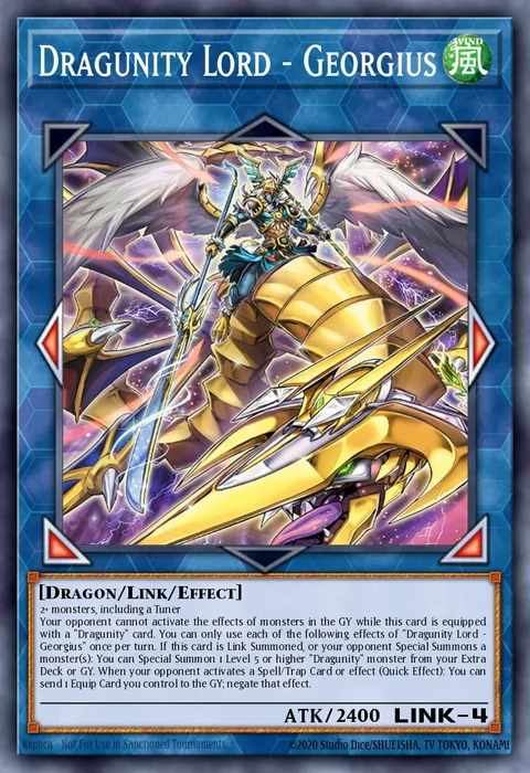 Dragunity Lord - Georgius, carte BLGG-EN014 de Battles of Legend: Glorious Gallery