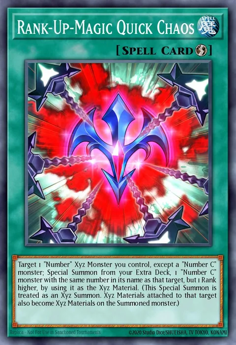 Rank-Up-Magic Quick Chaos, card DLCS-EN044 from Dragons of Legend: The Complete Series