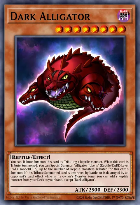 Dark Alligator, card GFP2-EN033 from Ghosts From the Past: The 2nd Haunting